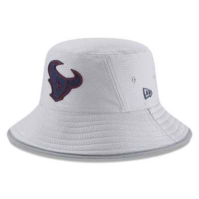Men's Houston Texans New Era Gray 2018 Training Camp Official Bucket Hat 3060987